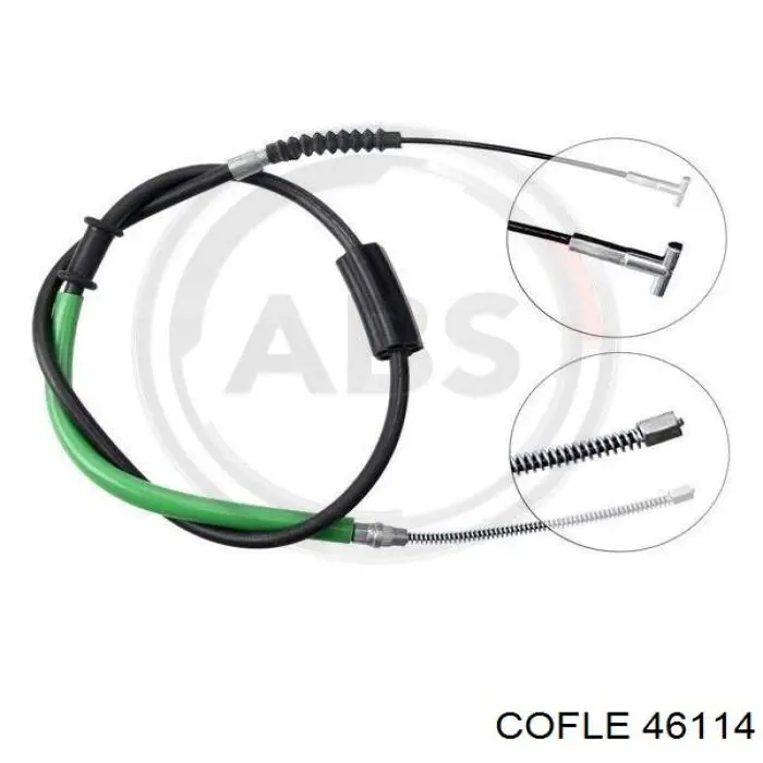 461.14 Cofle cable de freno de mano trasero derecho