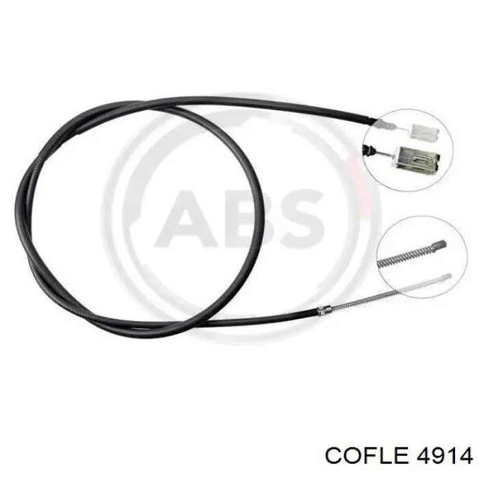 00004745F3 Peugeot/Citroen cable de freno de mano trasero derecho