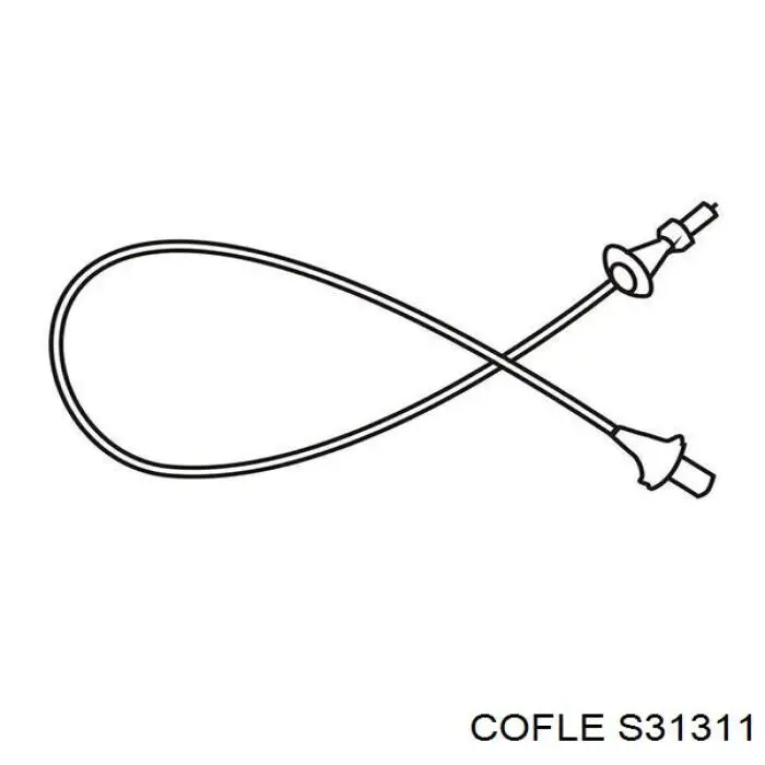 Árbol flexible del velocímetro para Audi 80 (81, 85, B2)