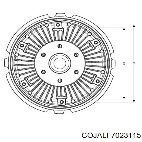 7023115 Cojali embrague, ventilador del radiador