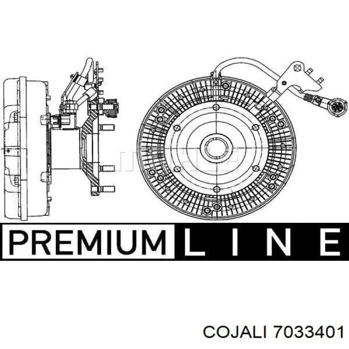 7033401 Cojali embrague, ventilador del radiador