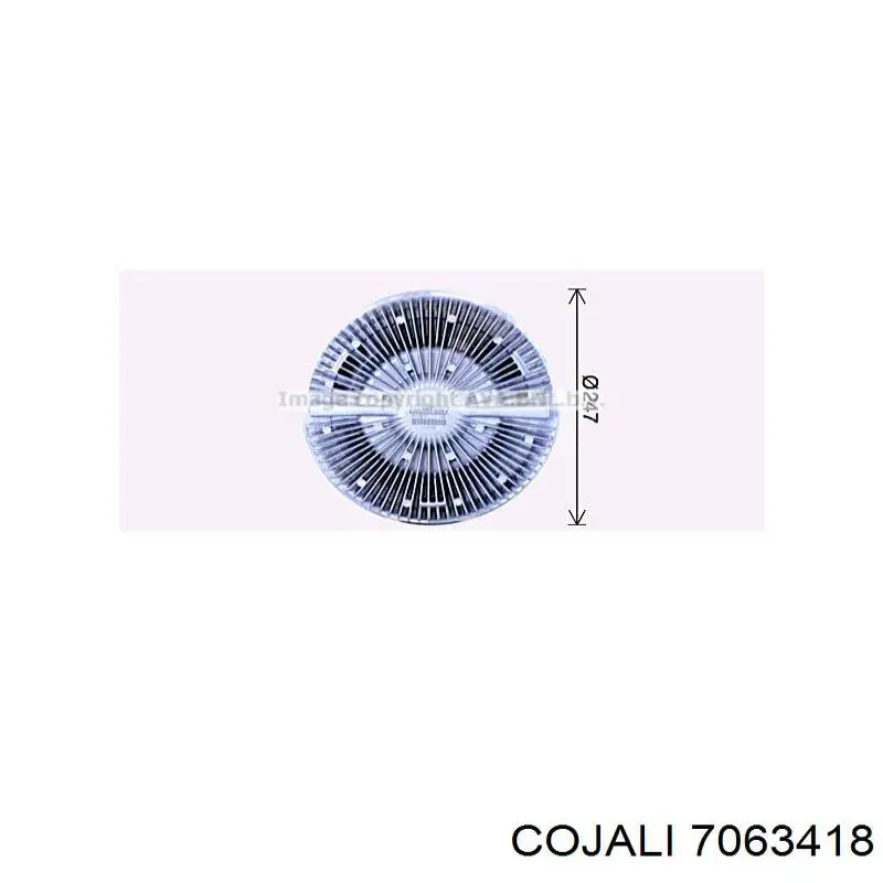 7063418 Cojali embrague, ventilador del radiador