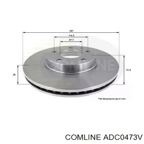 Frenos delanteros Comline ADC0473V precio, desde 53,72 EUR