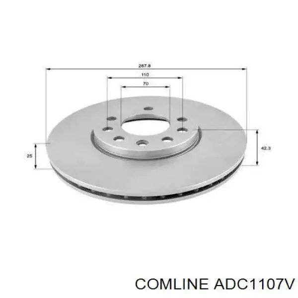 ADC1107V Comline freno de disco delantero