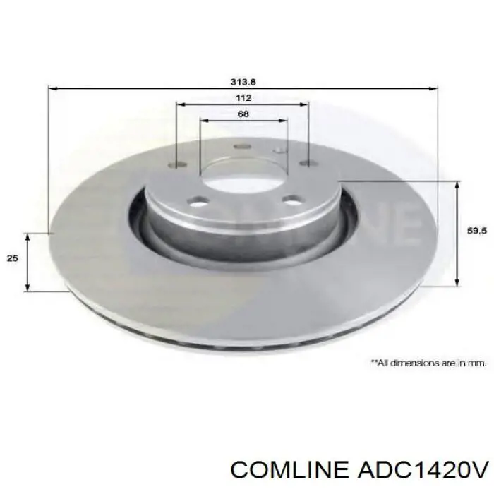 Freno de disco delantero Mercedes E C124