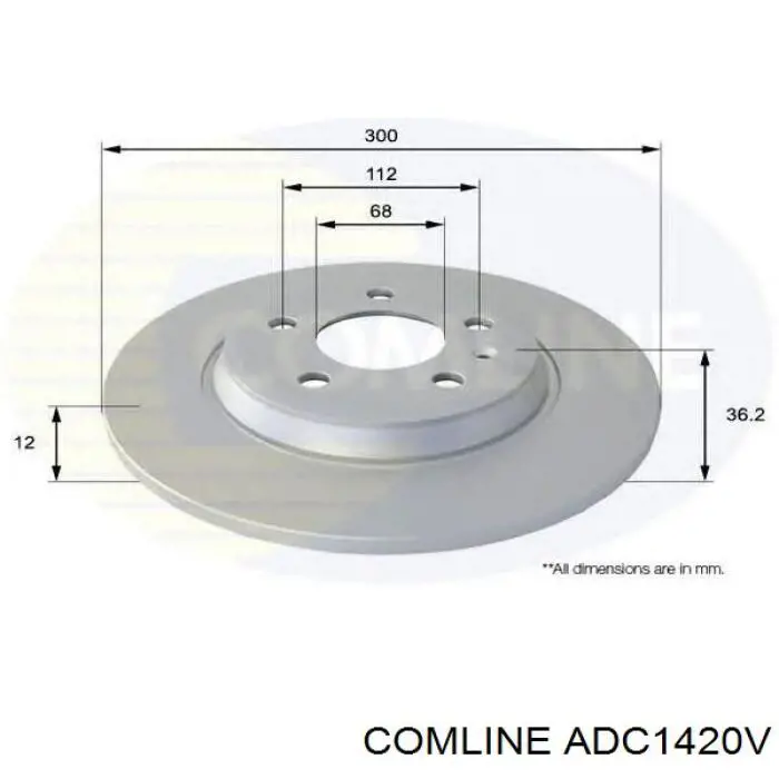 Freno de disco delantero Mercedes E C124