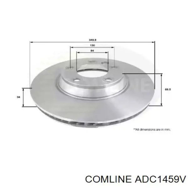 ADC1459V Comline freno de disco delantero