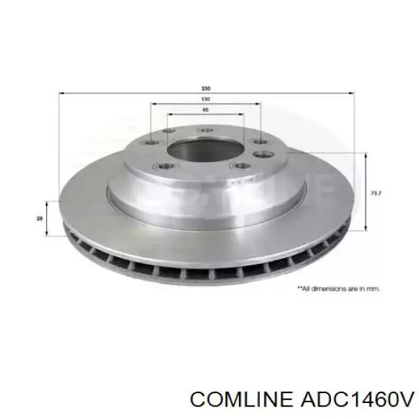 ADC1460V Comline Freno de disco trasero