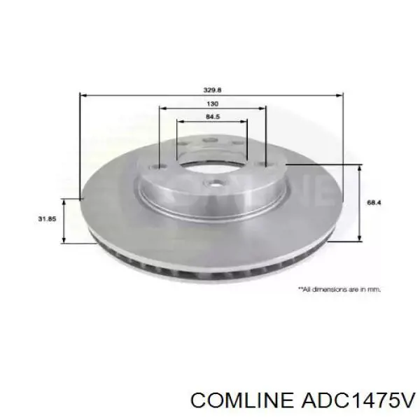 ADC1475V Comline freno de disco delantero