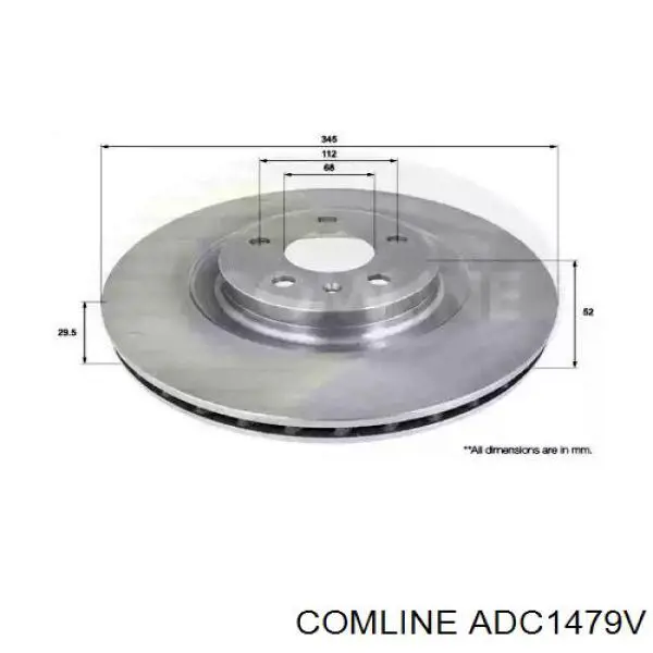 ADC1479V Comline freno de disco delantero