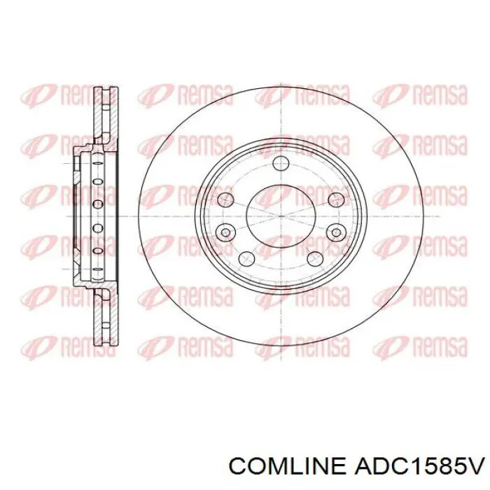 ADC1585V Comline freno de disco delantero