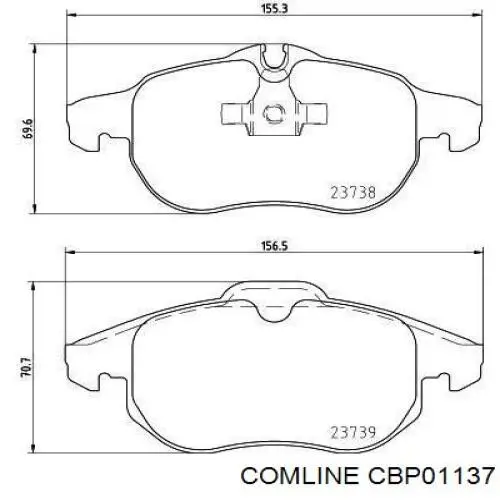 Pastillas de freno delanteras Opel Vectra