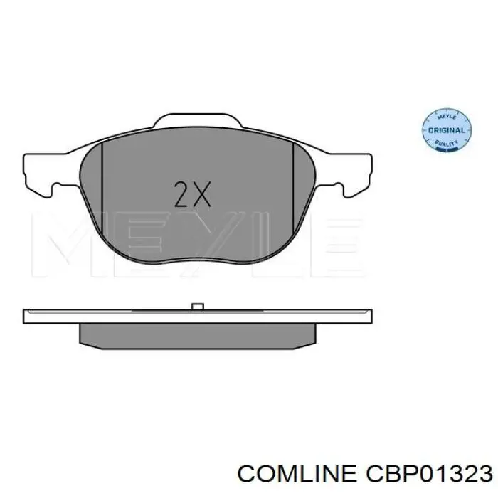 CBP01323 Comline pastillas de freno delanteras