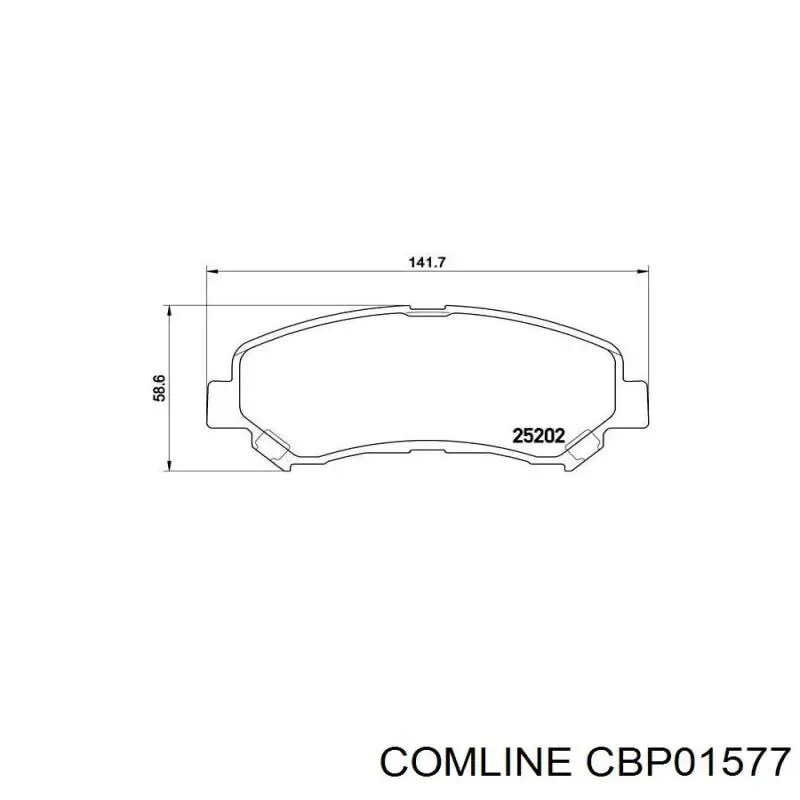 CBP01577 Comline pastillas de freno delanteras