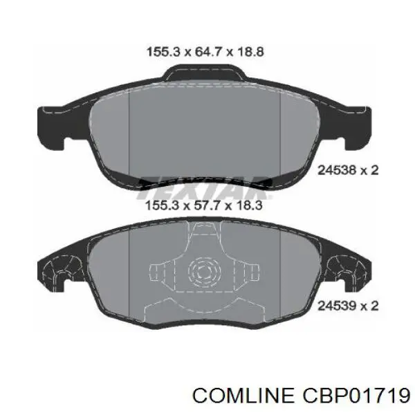 Pastillas de freno delanteras Citroen C4 UA