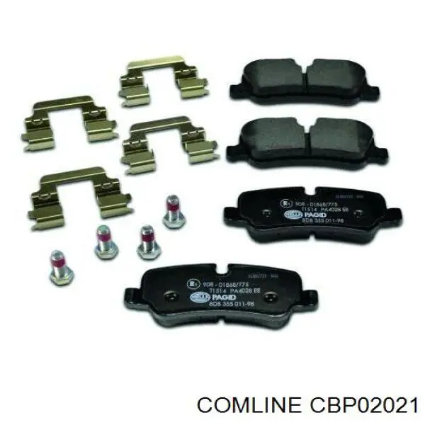 CBP02021 Comline pastillas de freno traseras