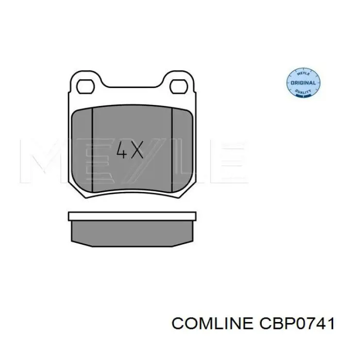 CBP0741 Comline pastillas de freno traseras
