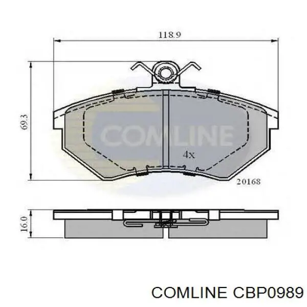 Pastillas de freno delanteras Seat Ibiza 2 6K1