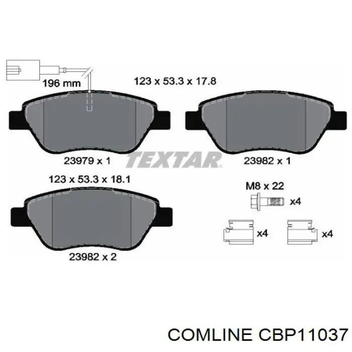 Pastillas de freno delanteras Fiat Stilo 192
