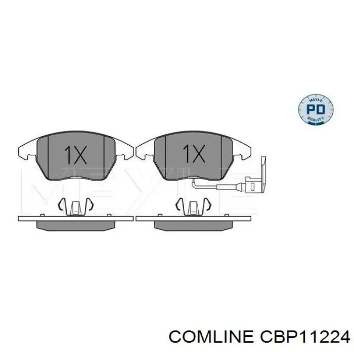 CBP11224 Comline pastillas de freno delanteras