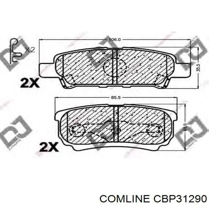 Comprar CBP31290 Comline Pastillas de freno traseras