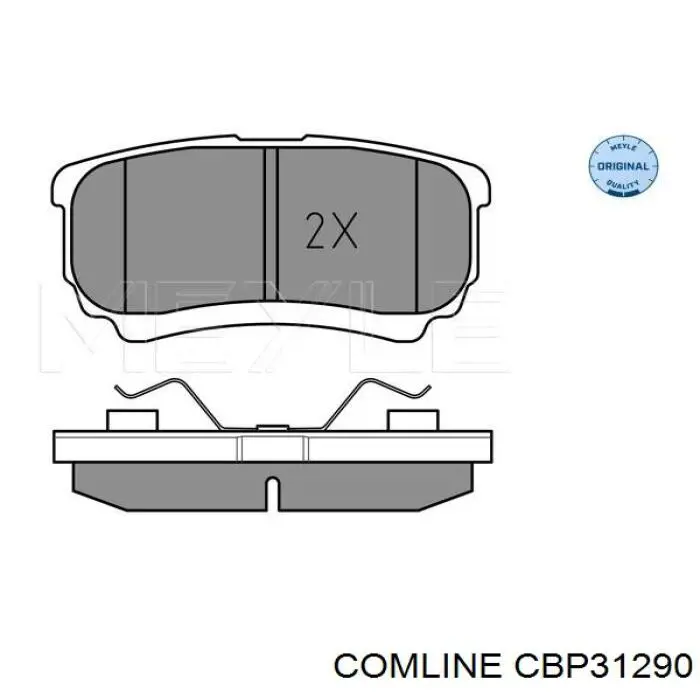 Pastillas de freno traseras CBP31290 Comline