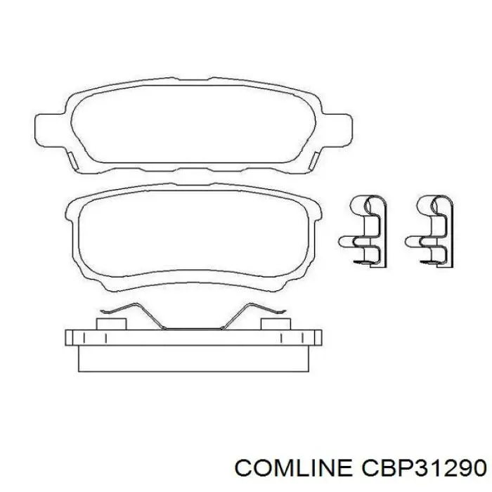 Pastillas traseras Comline CBP31290
