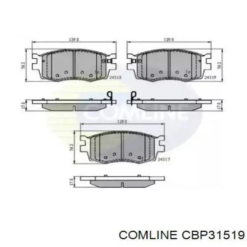 Pastillas freno delanteras Comline CBP31519 precio, desde 25,02 EUR