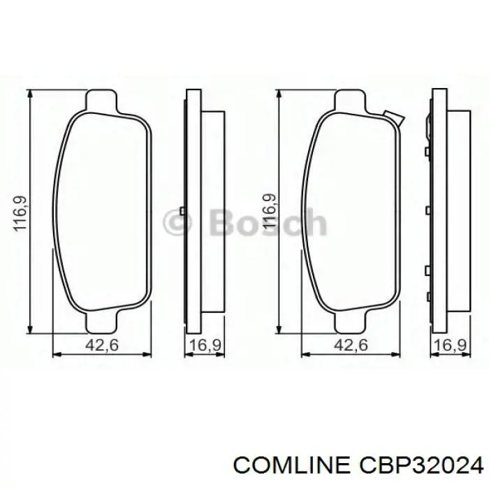 Pastillas traseras de freno Comline CBP32024 precio, desde 21,41 EUR