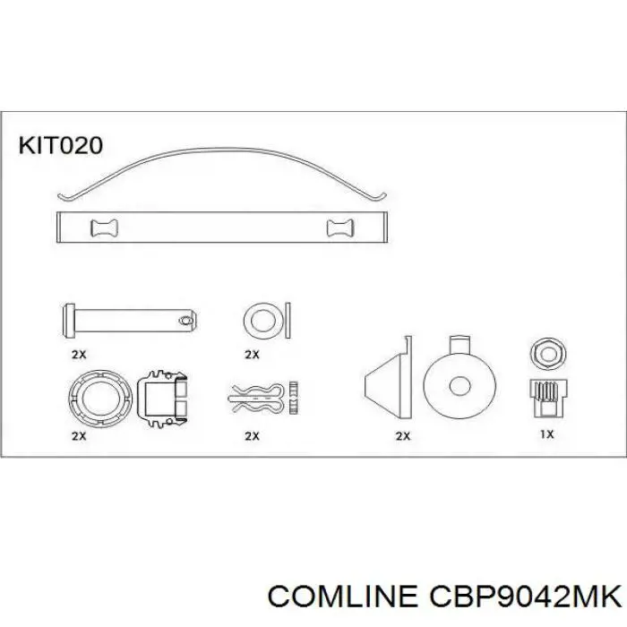 Comprar CBP9042MK Comline Pastillas de freno traseras