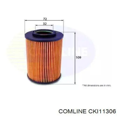 CKI11306 Comline filtro de aceite