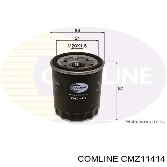Filtro de aceite Comline CMZ11414 precio, desde 4,34 EUR
