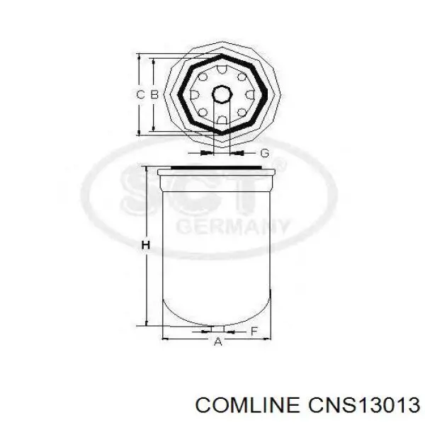 CNS13013 Comline Filtro de gasolina