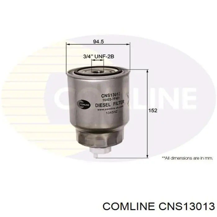 CNS13013 Comline filtro combustible