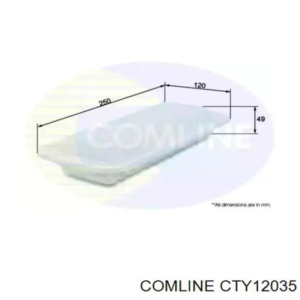 CTY12035 Comline filtro de aire