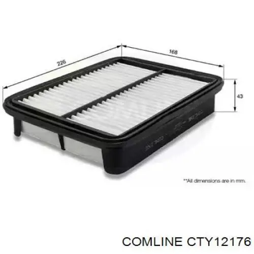 CTY12176 Comline filtro de aire