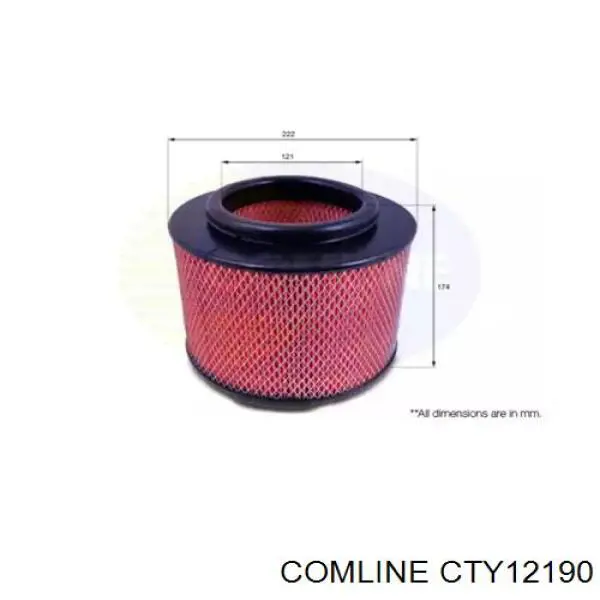 CTY12190 Comline filtro de aire