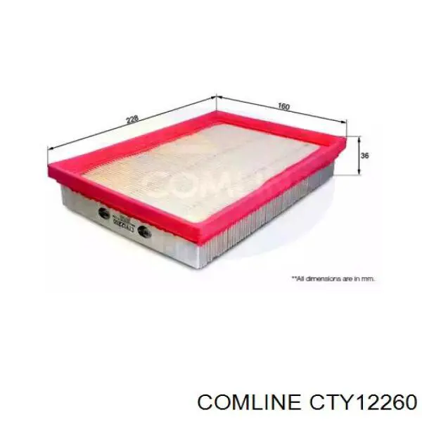 CTY12260 Comline filtro de aire