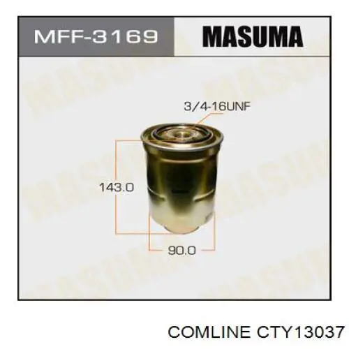 Filtro combustible Comline CTY13037 precio, desde 13,72 EUR