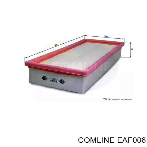 El filtro de aire Comline EAF006 precio, desde 8,43 EUR