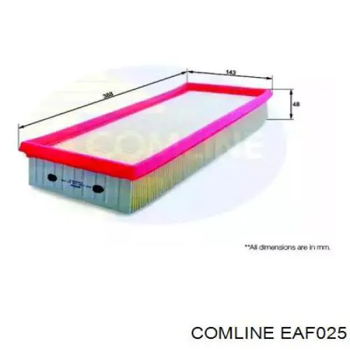 EAF025 Comline filtro de aire