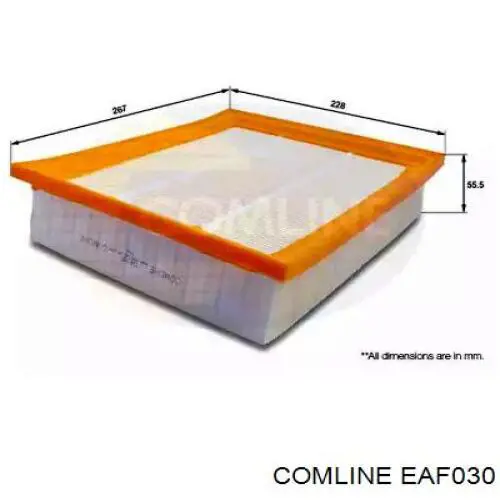 EAF030 Comline filtro de aire