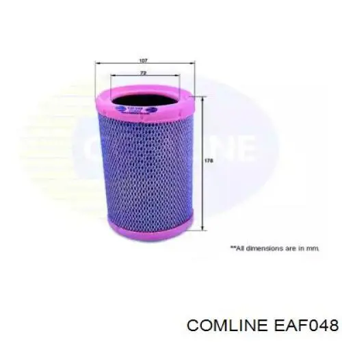 EAF048 Comline filtro de aire