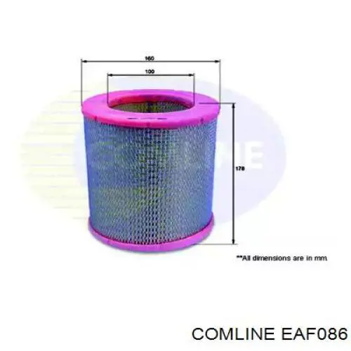 EAF086 Comline Filtro de aire de motor