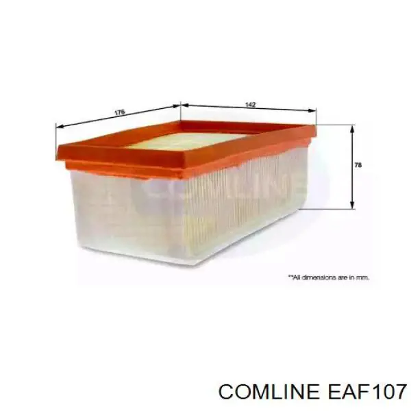 EAF107 Comline filtro de aire