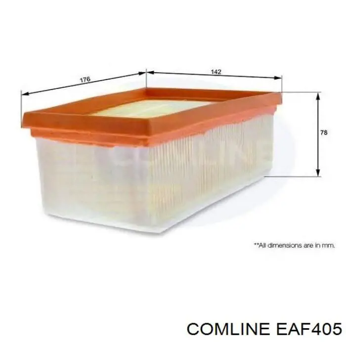 EAF405 Comline filtro de aire