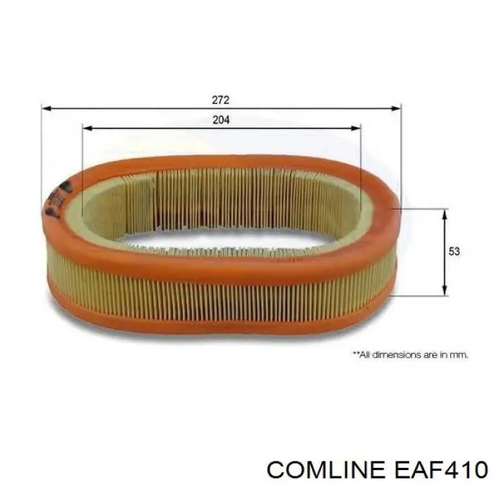 EAF410 Comline filtro de aire