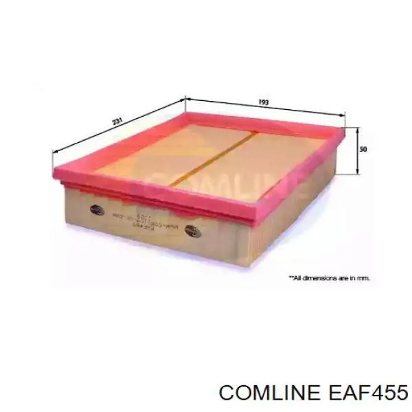 EAF455 Comline filtro de aire