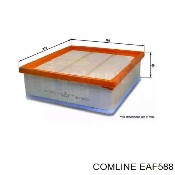 EAF588 Comline filtro de aire