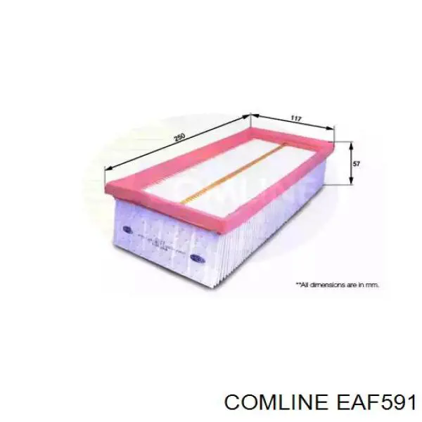 EAF591 Comline filtro de aire